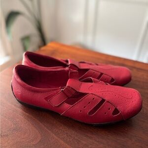 DR SCHOLLS Size 10 W Advanced Comfort Series Red Mary Jane Loafer